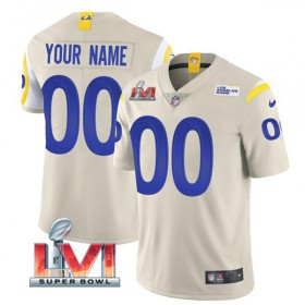 Camiseta Hombre NFL Los Angeles Rams Personalizar Bone 2022 Super Bowl LVI Vapor Limited